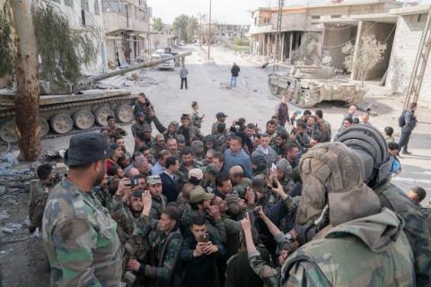  الأسد في الغوطة الشرقية