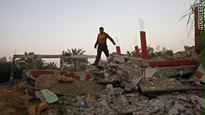 من قصف جوي إسرائيلي سابق على قطاع غزة