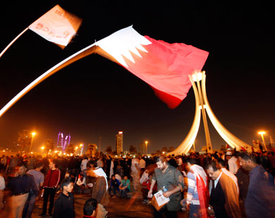 دوار اللؤلؤة أصبح رمزا لمطالب المحتجين البحرينيين 