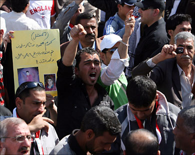 ميدان التحرير في بغداد شهد احتجاجات للمطالبة بالإفراج عن معتقلين