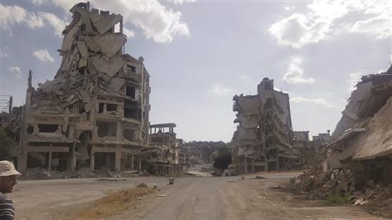 الدمار في حمص القديمة («السفير»)