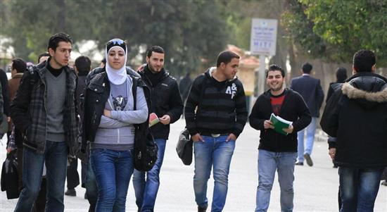 طلاب في جامعة دمشق
