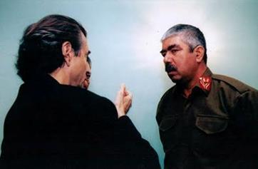 مع عبد الرشيد دوستم في أفغانستان 1998