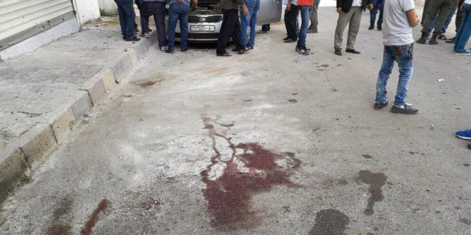 ارتقاء شهيدين وإصابة 5 أشخاص جراء اعتداءات إرهابية بالقذائف على مدينة القرداحة