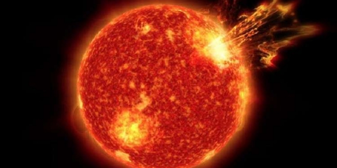 انفجار جديد على الشمس!