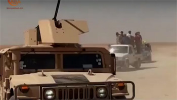 وصول آليات عسكرية أميركية جديدة باتجاه قاعدة خراب عشك في عين العرب...