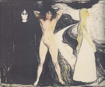 اللوحة للفنان النرويجي ادوار مونك (١٨٦٣ ـ ١٩٤٤).