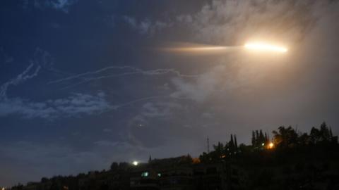 صاروخ سوري مضاد للطائرات انفجر الليلة الماضية فوق شاطئ حيفا