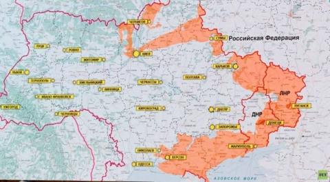 الجيش الروسي ينشر خريطة الأراضي الأوكرانية الخاضعة لسيطرته