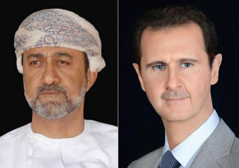  الأسد يتلقى برقية تهنئة من سلطان عمان بمناسبة عيد الجلاء