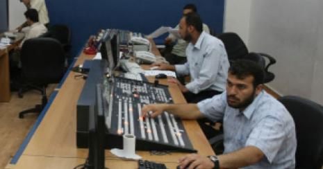 في مكاتب قناة «الأقصى» في غزة