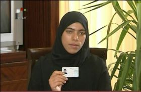 زينب الحصيني في مقابلة على التلفزيون السوري بعد أن قالت القنوات التحريضية أنها قتلت على يد النظام السوري 