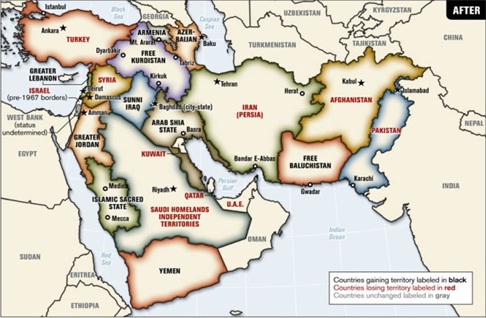 الشرق الأوسط الذي ترغب بخلقه امريكا واسرائيل