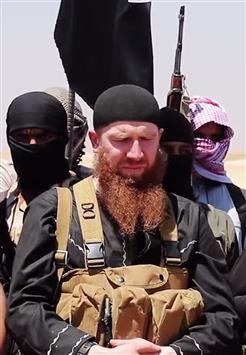 نعت وكالة «أعماق»، الذراع الإخبارية لتنظيم «داعش»، وزير حرب التنظيم، طورخان باتيرشفيلي، المعروف بـ«أبو عمر الشيشاني»، في خلال مشاركته في المعارك الدائرة في مدينة الشرقاط، جنوبي مدينة الموصل.</body></html>
