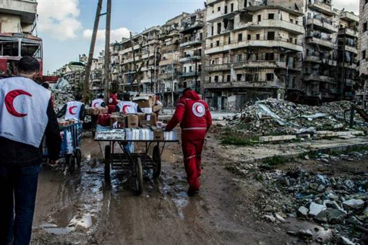 تقديم مساعدات طبيّة إلى شرق حلب خلال شهر شباط الماضي