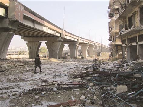 جسر الصاخور في حلب لم يتعرّض لأي أضرار رغم الدمار المحيط به («السفير»)