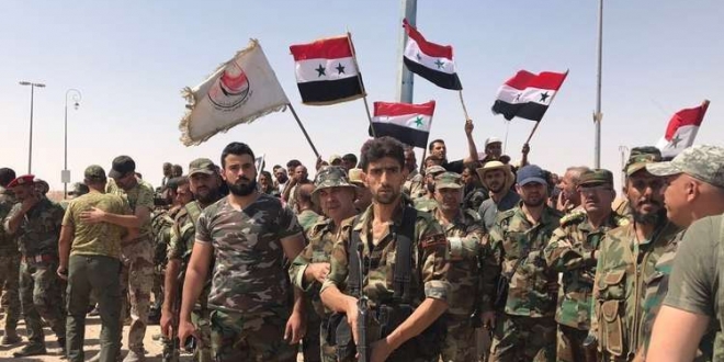 استسلام مجموعة من الـ”دواعش” للجيش العربي السوري في دير الزور