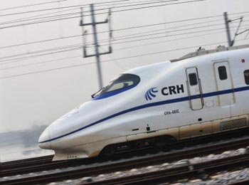 القطار السريع في الصين ذو تكنولوجيا عالية